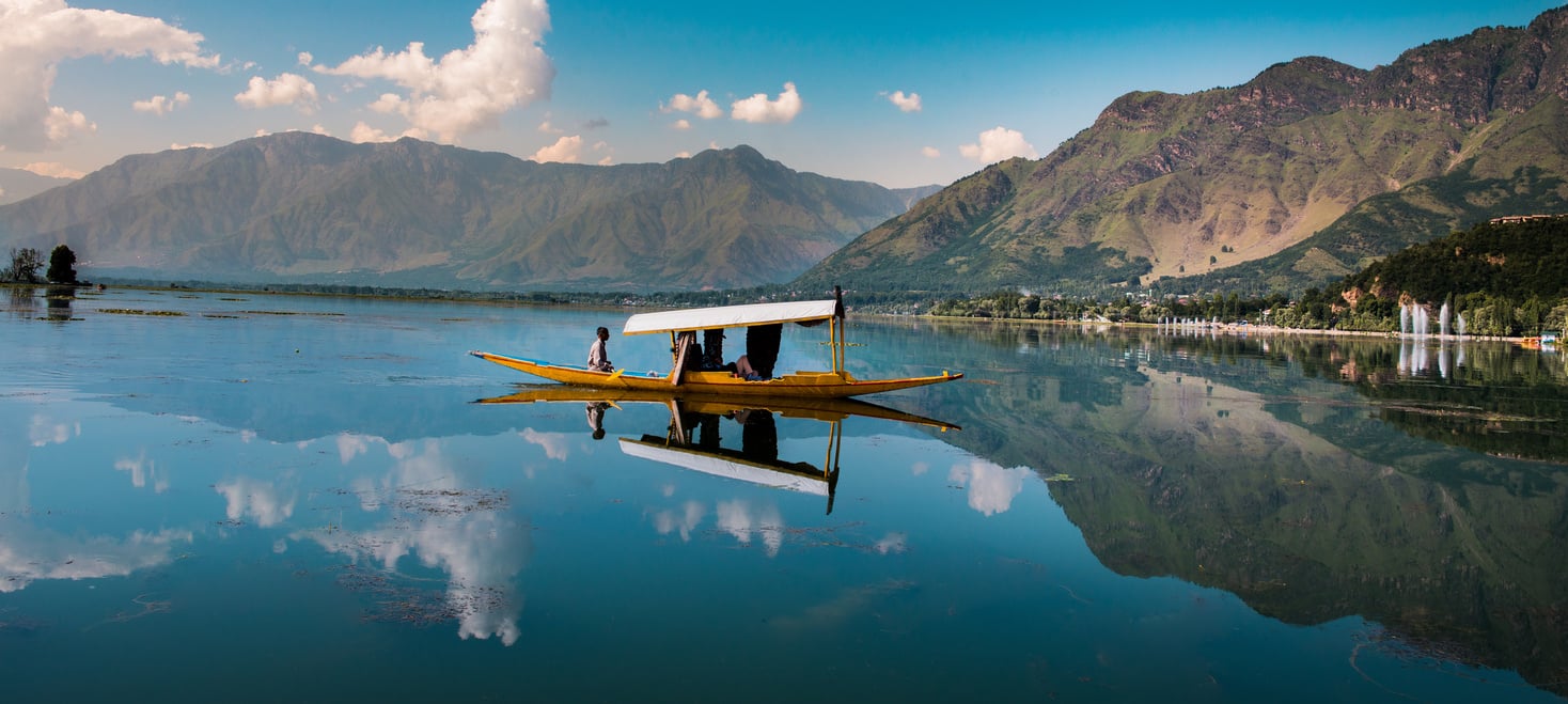 Boat in dal lake